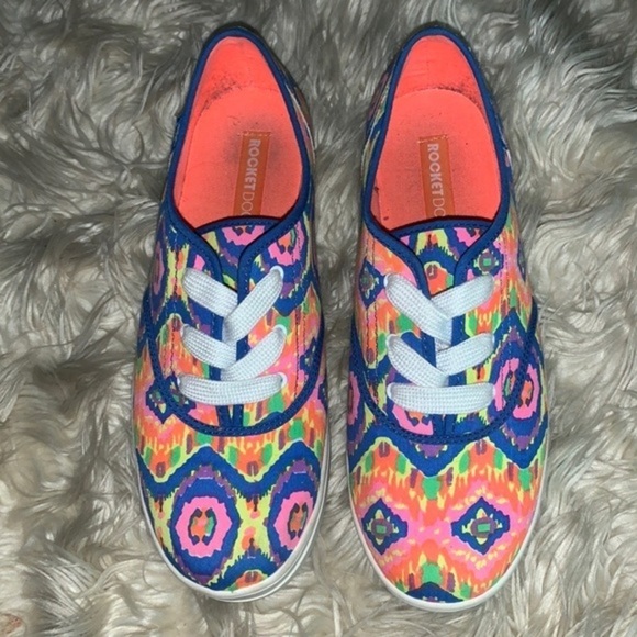 Rocket Dog Baker Electric Boogie Platform Sneakers Multi Color Woman’s Size 11 - Picture 15 of 15